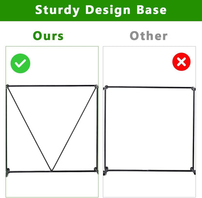 2 Pack Trash Bag Holder, 30-45 Gallon Garbage Bag Holder, Metal Portable Leaf Bag Holder, Multi-use Trash Bag Holder Stand for Indoor, Outdoor, Camping, Parties