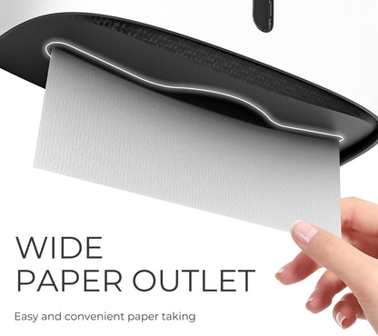 Paper Towel Dispenser Wall Mount, Adhesive No Drilling Multifold Trifold Cfold Commercial Hand Towel Dispenser,White-PN6015