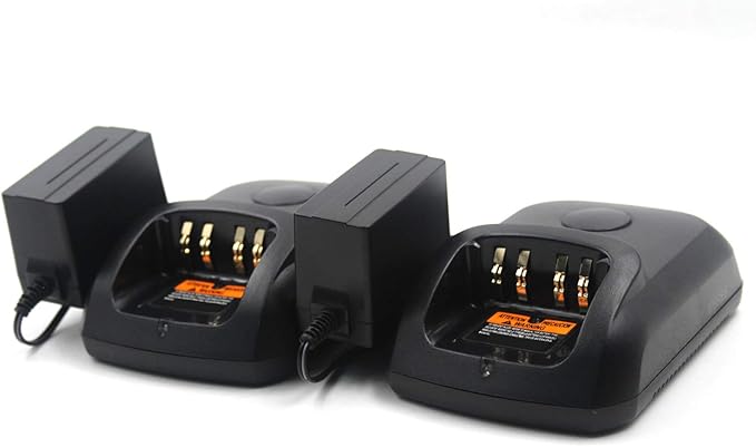 (2-Pack) WPLN4232 Rapid Charger Compatible for Motorola XPR3300 XPR6550 XPR7550 APX4000 XPR6300 XPR6350 XPR6500 XPR6580 XPR7350 XPR7580 XPR3500 XPR7550e XPR7350e XPR3500e DP3400 WPLN4226 PMPN4174