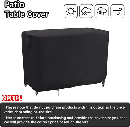 Kingling Custom Dust Cover for Patio Tables, Personalized Covers Waterproof Protective Cover for Outdoor Table/Stainless Steel Table/Prep Table/Work Table…