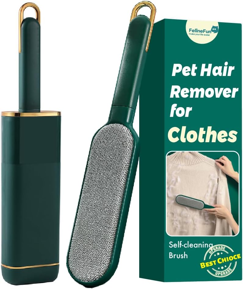 Pet Hair Remover for Clothes -Dog & Cat Hair Remover for Clothes-Better Than Lint Rollers for Pet Hair, Lint Remover Brush, Lint from Clothing, Couch, Furniture, Bedding,Car