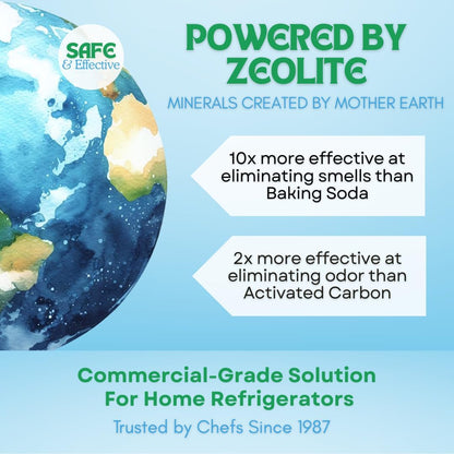 All-in-1 Refrigerator Deodorizer & Produce Saver by Polar Fresh 3 Pack – Fridge Odor Eliminator, Ethylene Gas Absorber, Fridge Moisture Absorber & Efficiency Booster; Surpasses Baking Soda & Charcoal