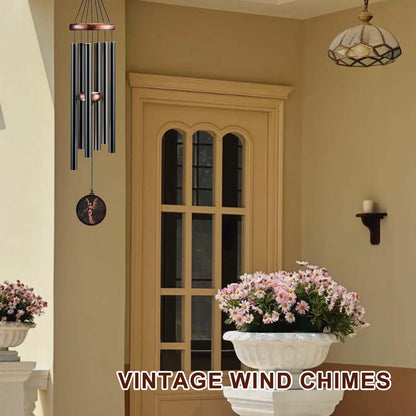 Wind Chimes for Outside, Angel Deep Tone Vintage Wind Chime Outdoor Clearance, Sympathy/Memorial/Festivals Gift for Mom Dad Grandma, Home Garden Patio Decor (32" Angel)