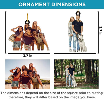 Pawfect House Fishing Christmas Ornaments 2025, Personalized Photo Fishing Gifts for Dad, Brother, Parents, Christmas, Thanksgiving Gifts for Fisherman, Acrylic Christmas Tree Decorations