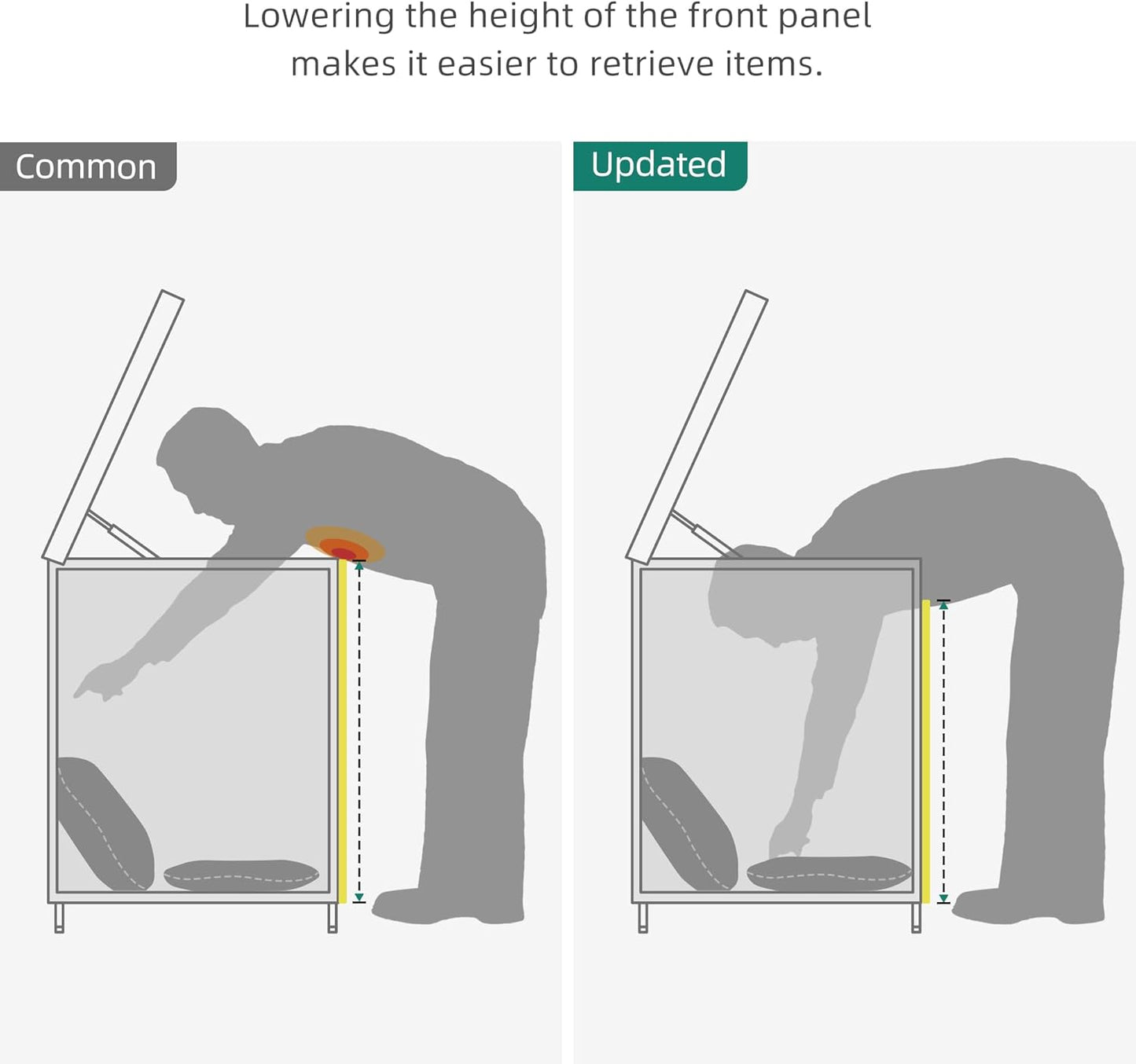 YITAHOME 230 Gal Outdoor Storage Box, XXL All-Weather Wicker Deck Box for Patio Furniture, Cushions, Pool Accessories and Garden Tools - Black