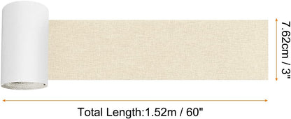 Repair Patches Repair Tape Self-Adhesive DIY Repair Patch Linen Gear Patch for Sofa, Furniture, Chair, Clothing,Tents,3x60 Inch,Beige