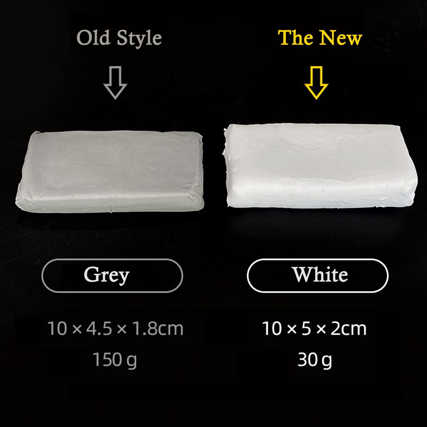 Waterproof Duct Seal Repair Sealing Clay 8 Pack White Moldable Silicone Putty, Quick Mending Mud for Pipe Connection, Wall Hole, Air Conditioning Holes (8)