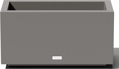 Veradek Block Series Long Box Planter - Large Rectangular Planter for Indoor or Outdoor Patio/Porch | Durable All-Weather Use with Drainage Holes | Modern Décor for Tall Plants, Flowers or Shrubs