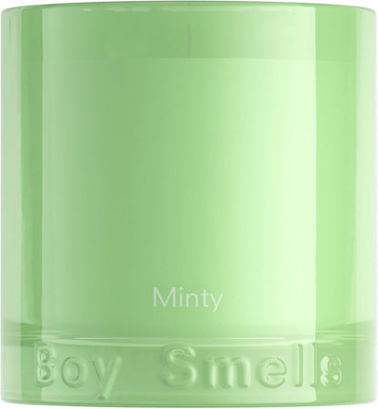 Boy Smells Mint Candle - 8.5 oz Fancy Candle with Ginger, Wild Mint, and Cedarwood- Up to 50-Hour Burn - Cotton Wick