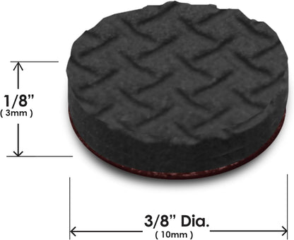 Slipstick GorillaBumperPads Premium Cabinet Door Bumpers 3/8” Round Non Slip Pads, Cabinet Stoppers, Bumpers for Drawers, Cupboards, Cutting Boards, Glass Tops, Picture Frames, 64 Gripper Dots