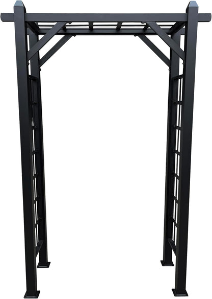 Black Modern Aluminum Garden Arbor Arch
