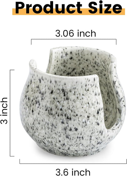 Sponge Holder for Kitchen Sink, Ceramic Dish Sponge Dish Rack Scrubby Caddy Kitchen Organizer Cute Sink Caddy Organizer, Farmhouse Decor, Speckled Glaze
