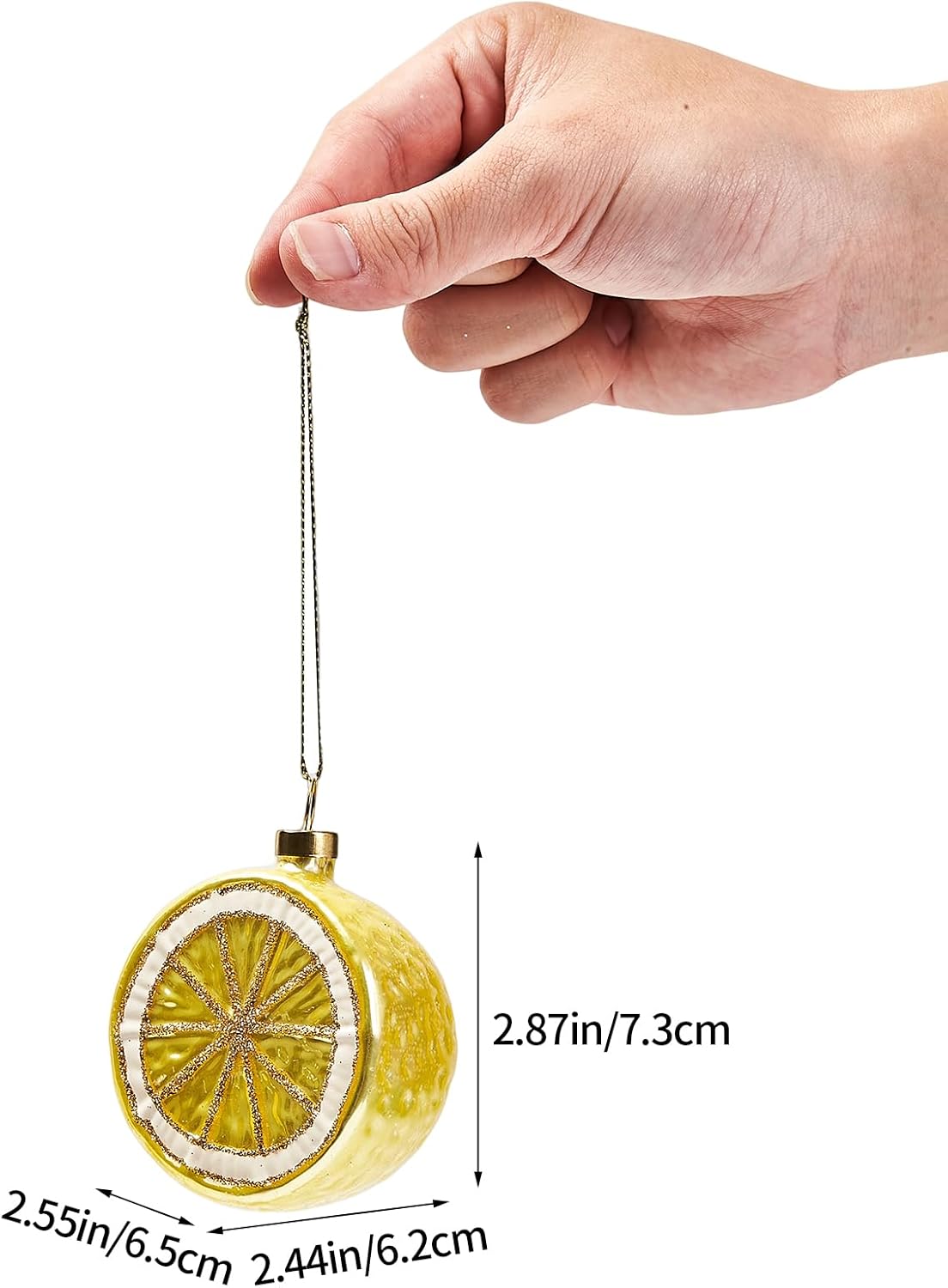 Hanging Christmas Ornaments, 2025 Glass Blown Christmas Tree Ornaments, Christmas Tree Decorations, Funny Gifts & Home Decor, Lemon