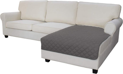Easy-Going Sectional Couch Covers for Dogs L Shape Sofa Cover Reversible Sofa Slipcover Chaise Lounge Cover Furniture Protector Cover for Pets Dog Cat (42 x 68 inches, Gray/Gray)