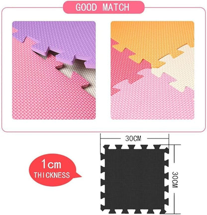 MQIAOHAM® 25 Pieces Puzzle Play Mats, Soft Baby Play Mat, Kids Interlocking Foam Floor Tiles, Toddlers Carpet Playmats