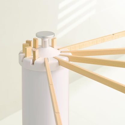 JOOM Four Legs Clothes Drying Rack, Garment Rack Portable and Foldable Space Saving Laundry Drying Rack - Drying Rack Floor Folding Balcony Bedroom Solid Invisible Household