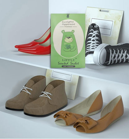 14 PCS Eucalyptus Peppermint Scented Sachets for Drawers and Closets Long-Lasting Gift Box