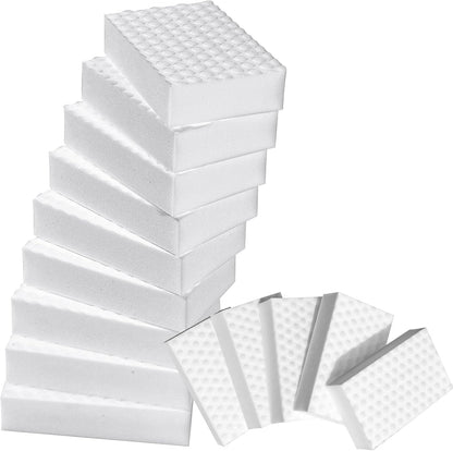 2X Density Magic Sponge Eraser,Multi-Functional Household Cleaning Kitchen Dish Sponge for Furniture,Extra Thick and Long Lasting Melamine Cleaning Sponges for Bathroom,Floor, Wall Cleaner (10)