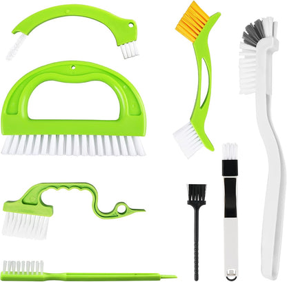 8 Pack Grout Cleaner Brush, Hand-held Groove Gap Cleaning Tools Tile Joint Scrub Brush to Deep Clean, Household Cleaning Brushes for Window Door Track, Stove Tops, Shower, Kitchen, Seams, Floor Lines