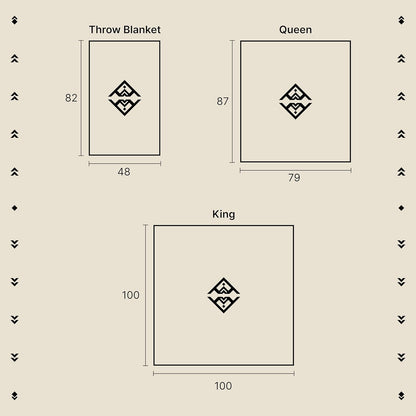 Off the Grid Inca Aztec Throw, Queen, King Blanket | Southwest Indian Navajo Boho Style | Native Cover for Camping, Bedding, Couch, Vanlife | Faux Alpaca, Lightweight, Hypoallergenic (Teal, Throw)
