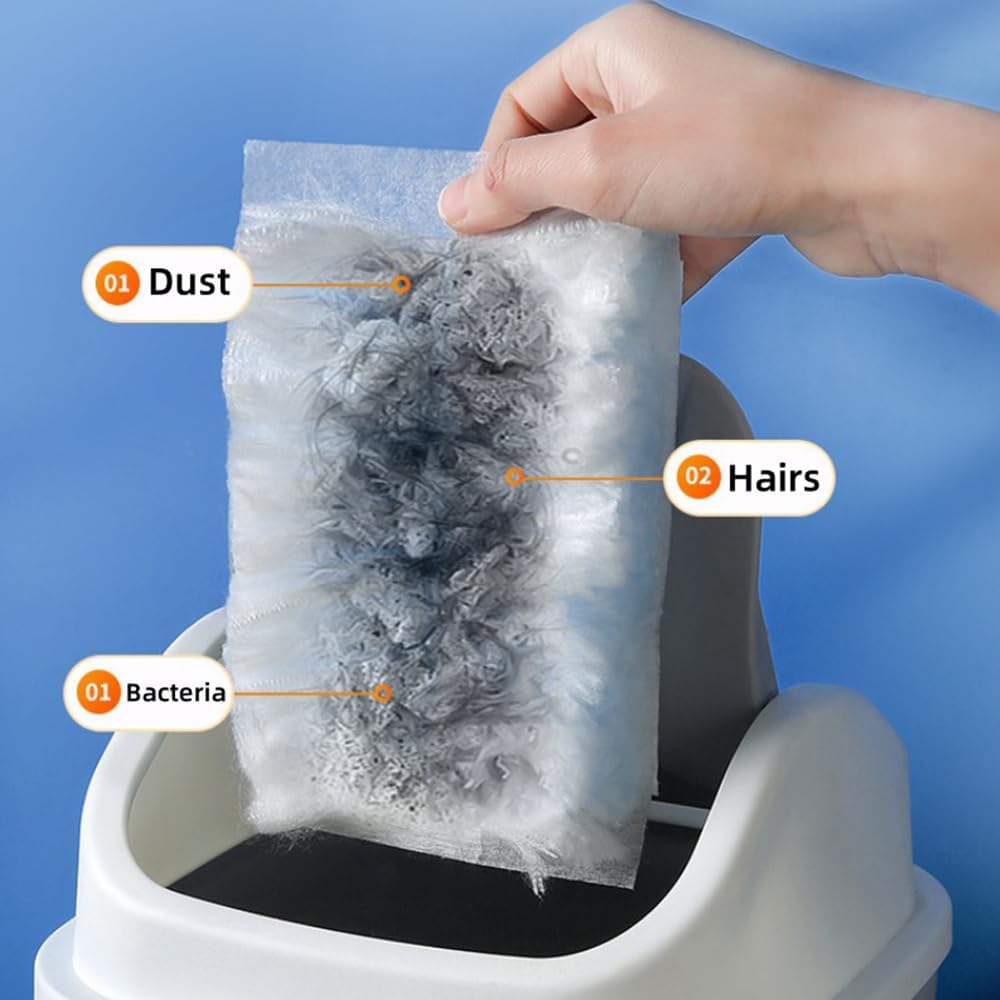 Duster Refills Compatible with Swiffer Duster, Heavy Duty Multi Surface Duster Replacement with 1 Extra Handle for Cleaning Furniture, Blinds, Ceiling Fans and Car (Blue-50 Pack)