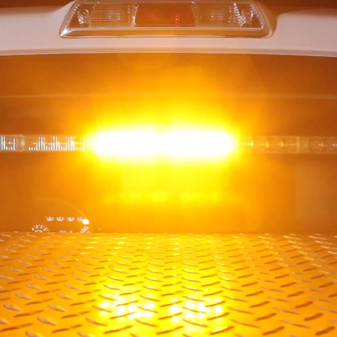 SolarBlast 36" Amber LED Traffic Advisor Light Bar with TA Controller Box - [SBTA84-AM] 12V Waterproof Directional Yellow Flashing Emergency Safety Warning Lightbar Lights for Work Trucks Vehicle Car