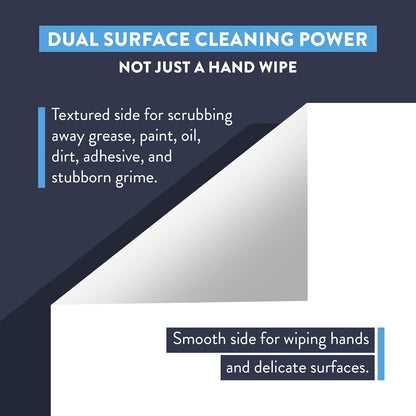 HD Hand & Tool Wipes – Heavy Duty Dual Purpose Cloths for Hands, Tools, & Surface Cleaning – Disposable Waterless Cleaner Towels with Scrubbing Side – 130 Count Tub
