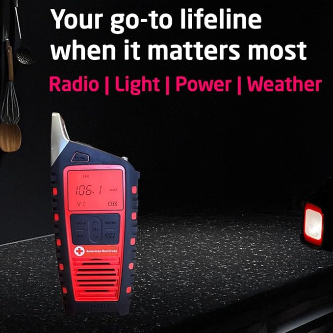 Eton Odyssey Adventure Hand Crank NOAA Weather Radio, All Band Emergency Radio, AM/FM Shortwave Storm, Bluetooth, Phone Charger, RDS, Solar, Multi-Function Flashlight, Camping, Hiking