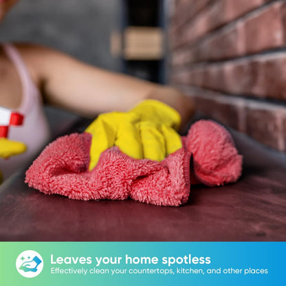 HOMEXCEL Red Microfiber Cleaning Cloth, 12 Pack Premium Microfiber Towels for Cars, Lint Free, Scratch-Free, Highly Absorbent, Reusable Cleaning Rags for Car, Household, Kitchen, Window, 11.5"X11.5"