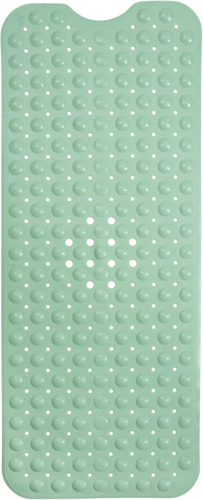 ENKOSI Bath Mat - Large Non Slip Bathtub & Shower Mat - Extra Long 40 x 16 Inch Bathroom Mats for Tub Nonslip Anti Slip Bathmats (40x16 Aqua Green 1-Pack)