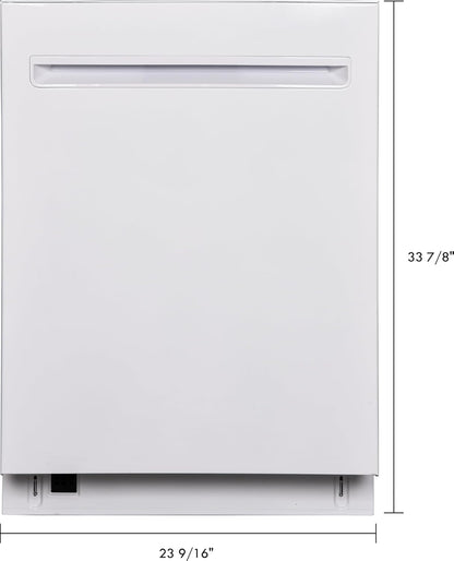 Kenmore 24" Built-in Stainless Steel Tub Dishwasher EasyFlex 3rd, SmartWash, UltraWash, TurboDry, MoreSpace Plus Adjustable Rack, Energy Star Certified, White