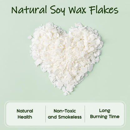UNOTENA Soy Wax Flakes for Candle Making, Natural Candle Wax, Farm-Sourced, No Additives, Safe and Pure, 5LB