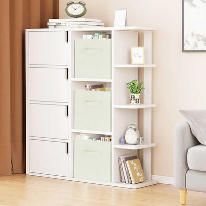 GhvyenntteS Storage Cubes 12 Pack, 11 Inch Cube Storage Bins with Dual Handles, Collapsible Fabric Storage Bins for Shelves Closet, Storage Baskets for Organizing Clothes, Bedding, Books, Beige