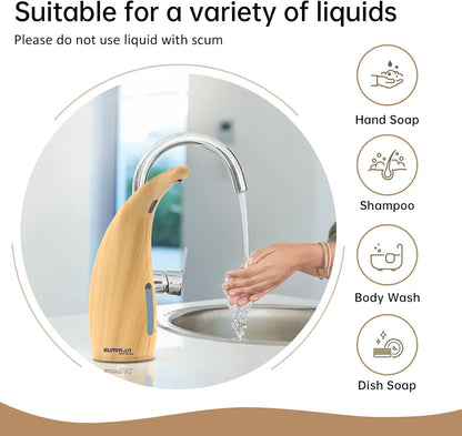 Automatic Liquid Soap Dispenser Touchless,400ML Hand & Dish Countertop Electric Dispenser with Sensor,4 Gear Adjustable Waterproof Battery Operated Kitchen Auto Soap Pump