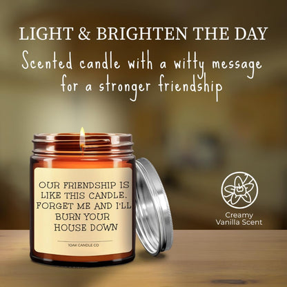 1OAK Vanilla Candle - Best Friend Candle for Women - Friendship, Christmas & BFF Gifts