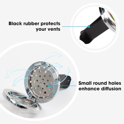 ttstar Car Diffuser Vent Clip - 30mm Aromatherapy Essential Oil Car Diffuser Vent Clips with 36 Refill Pads (3 Lotus Vent Clips, Metal)