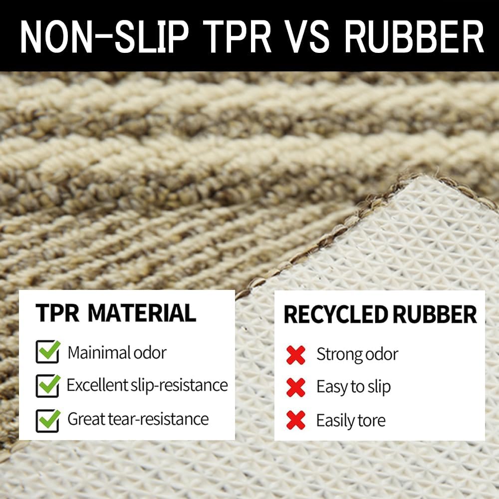 Indoor Doormat, Non-Slip Front Door Mats, Outdoor Welcome Mat Washable, Low Profile Indoor DoorMats for Entryway, Floor Inside Back Door Mats (20"x32")
