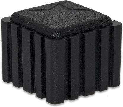 Flyshop Anti-Skid Non-Marking Synthetic Rubber Patio Chair Table Leg Caps Square Furniture Covers 20pcs, Black, 22 mm x 22 mm, 7/8" x 7/8"
