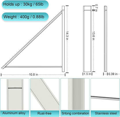 Retractable Clothes Drying Rack,Space Saver Wall Mounted Folding Hanger for Laundry Room, Closet Storage Organization, Easy Installation Aluminium Dryer 1pcs