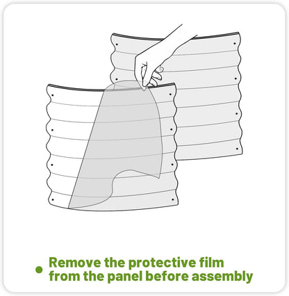 SnugNiture Galvanized Steel Raised Garden Bed, 4x2x2 ft, Outdoor Oval Deep Root Planter Box for Growing Vegetables, Flowers and Fruits