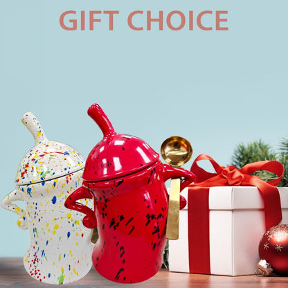 Ceramic Kitchen Canister with Silicone Seal Lid,Modern Elegant Design Airtight Lid Storage Food Jar Canister for Kitchen Sugar Coffee Tea Spice or More (Colorful)