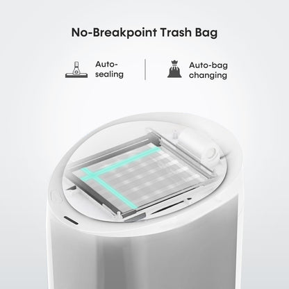 TOWNEW T Air One Official Refill Rings for Smart Bathroom Trash Can, Sturdy Trash Bags for Electric Automatic Trash Can, 2.6 Gallon, 8 pk White Refill Rings - Up to 96 Trash Bags