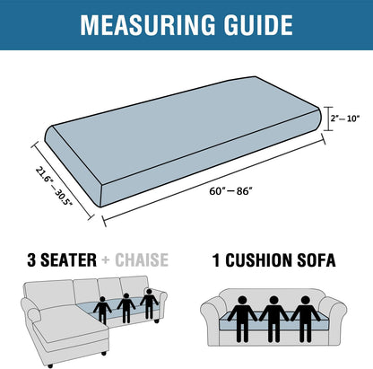 H.VERSAILTEX Velvet Stretch Individual Couch Cushion Cover Plush Cushion Slipcover for Loveseat Sofa Cushion Furniture Protector Seat Cushion Sofa Cover (1 Piece Sofa Cushion Cover, Burnt Brick)