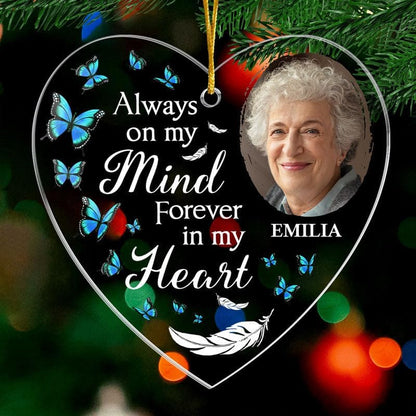 Pawfect House Custom Photo Acrylic Ornament, Personalized Christmas Memorial Sympathy Gifts for Family Members, You are Not Missed, Christmas Tree Ornaments, Sympathy Gifts for Loss of Loved One