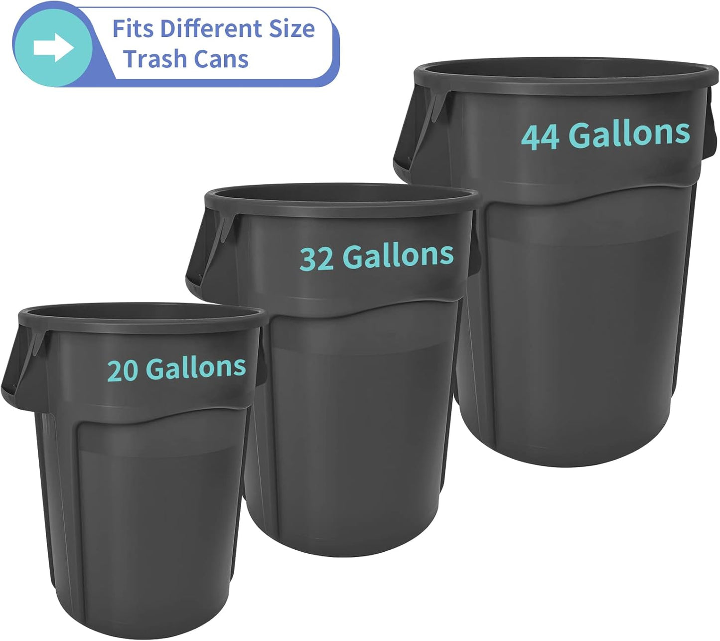 MOLIGOU 12 Pockets Trash Can Caddy Bag, Garbage Bin Caddy Organizer for Cleaning Tools and Supplies, Fits 20-44 Gallon Can