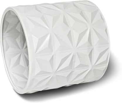 ARNIS Modern Planter Pots, Set of 2 Large Planters with Stand, Decorative Planters, Metal Pots with Drainage Holes for Living Room, Office, Garden or Balcony, 8.25 &10.5 Inch, Matte White