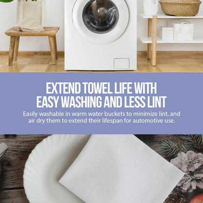 WHITEWRAP Flour Sack Towels| Tea Towel for Crafts| Kitchen Dish Cotton Blank Towel for Embroidery|Baking Bread Proofing Linen Cover| Thick Absorbent Quick Dry|12Pack 28"x28" Natural