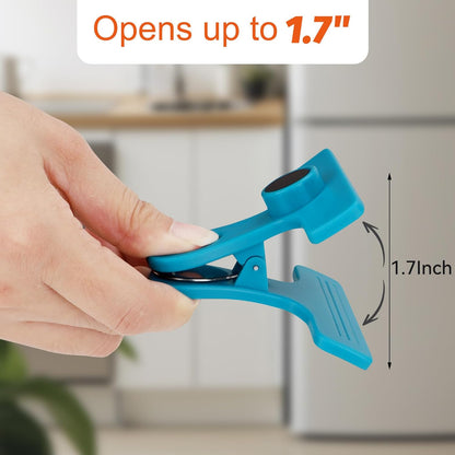 TACGEA Chip Clips, Magnetic Bag Clips with Air Tight Seal for Food Storage, 8-Piece