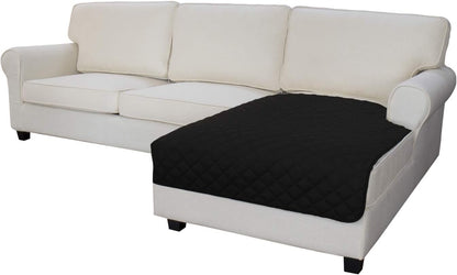 Easy-Going Sectional Couch Covers for Dogs L Shape Sofa Cover Reversible Sofa Slipcover Chaise Lounge Cover Furniture Protector Cover for Pets Dog Cat (42 x 68 inches, Black/Black)