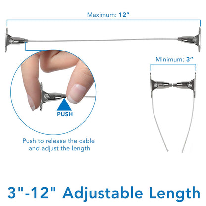 Mount-It! Furniture Anti-Tip Anchor - Steel Child Safety Straps | Secure Wall Anchors for Bookshelf, Dresser, Cabinet, Earthquake Protection for Babies and Pets, 2 Pack, Hardware Included